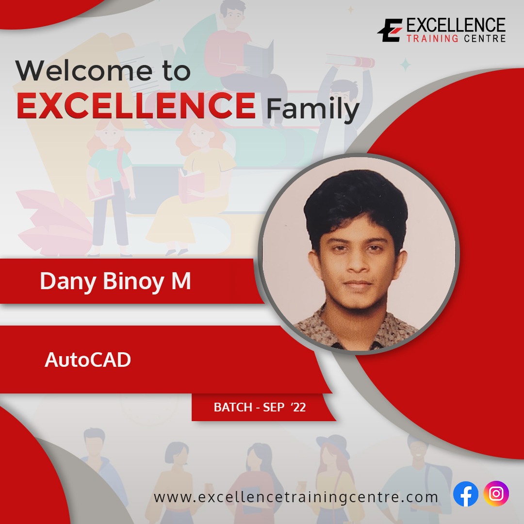 ExcellenceTrai6's tweet photo. New batch start on september 2022
#excellencethrissur #digitalmarketing #autocad #trainingcentre https://t.co/lonimsMkAX