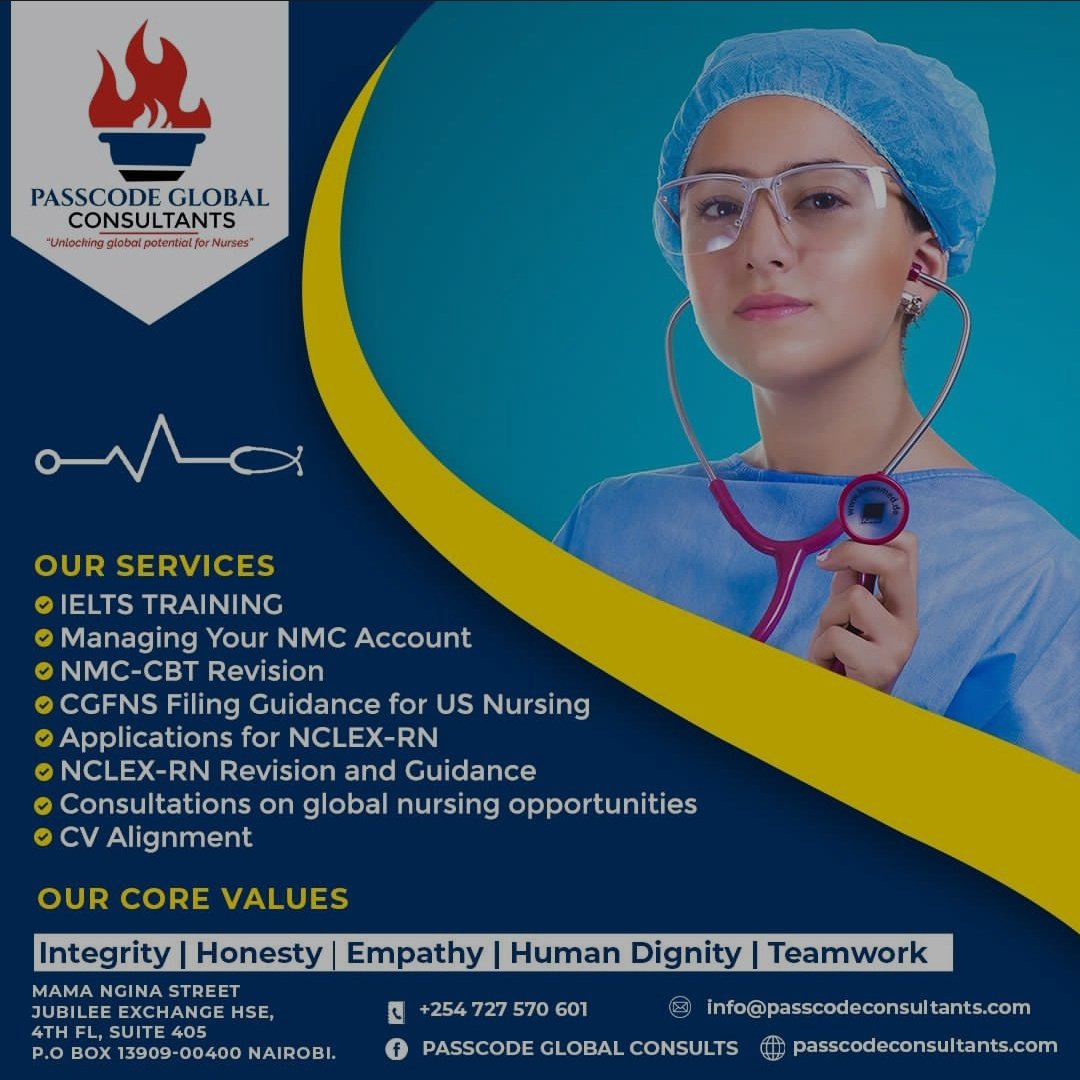 Passcode Global Consults is a Nursing support agency that supports nurses all over the globe to study and work anywhere in the reach out to us today for our amazing services.