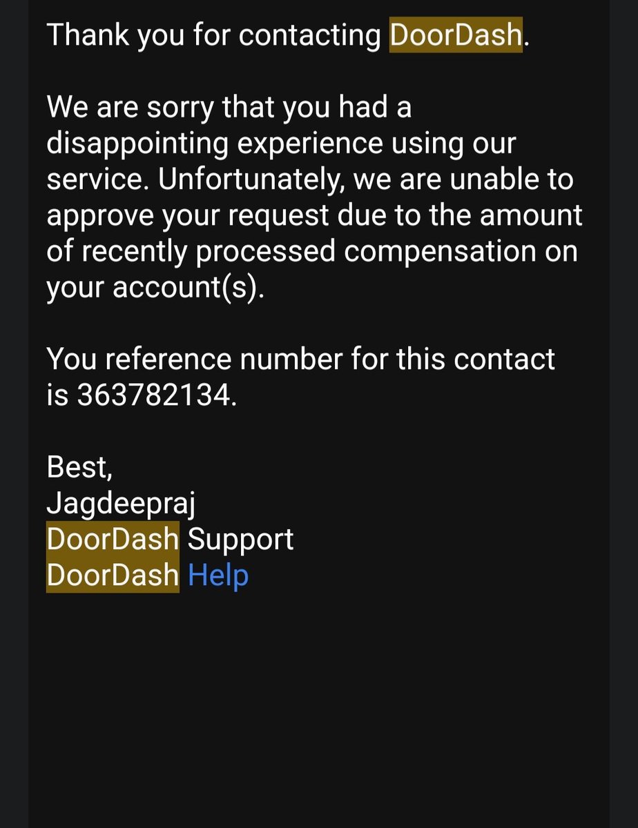 DelmoreKen's tweet photo. @DoorDash_Help please help this is not right https://t.co/ZYKw74DCY4