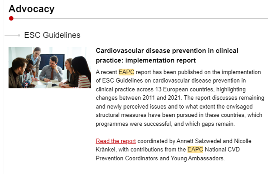 AbrahamSBabu's tweet photo. Excited to see this report led by Nicolle Krankel &amp; Annett Salzwedel from #EAPC @escardio @EAPCPresident  on #implementation of #CVD #prevention programs in #Europe. Link to full report https://t.co/LSVZIHs2w6
A great experience working with #EAPCYoung ambassadors on this report! https://t.co/Et6fGlhPot