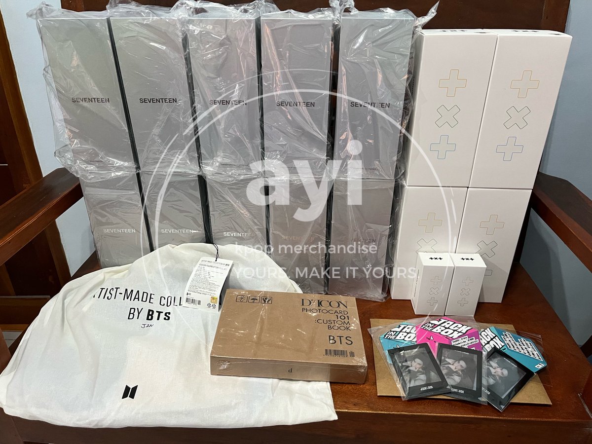 ayimerchph's tweet photo. #AYIUpdate
Box 13 is now at PH address. We’re currently sorting out the items and we’ll give you a message regarding your orders.
Kindly wait for our DM.
Shipping will start tomorrow.
Thank you! https://t.co/N6IqnRdJsa
