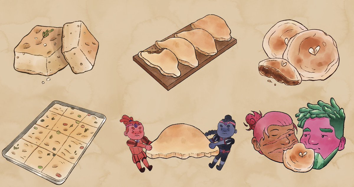 steadfastpetrel's tweet image. [ #acoc | #d20 ]

some spot illustrations i did for @CalorumCookbook !! so proud of everyone, this was such a fun project!