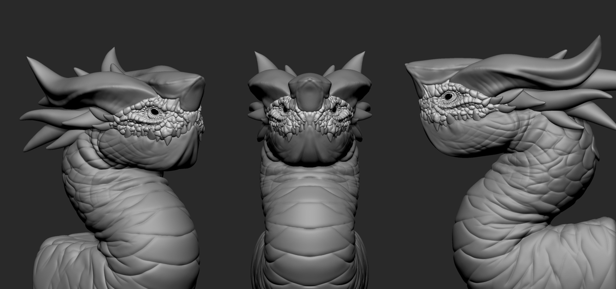 pablander's tweet photo. Dragon sketch from today's live session with #ZBrushLive - The 'pencil sketch' image is a ZBrush BPR render using the filters pack that will be available tomorrow! hope this helps for the #SeptemberOfDragons Discord challenge! https://t.co/vVBAuAmL9M