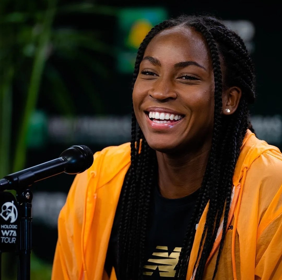 CCSMOOTH13's tweet photo. SMILE if you'll be making your Top 10 debut next week. ❤️ #ItsOfficial #CocoGauff #Top10 🙌🏼🥳 https://t.co/vkocDPSTbN