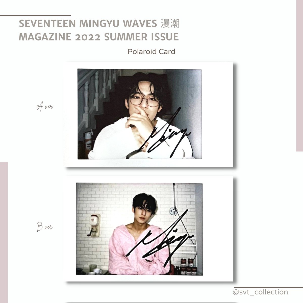 SEVENTEEN ミンギュ WAVES 雑誌 中国 未開封 WAVES SEVENTEEN ミンギュ