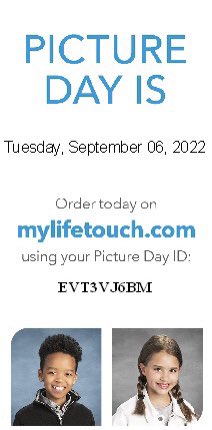 NMS picture day is TOMORROW! Be ready to say “CHEESE!”