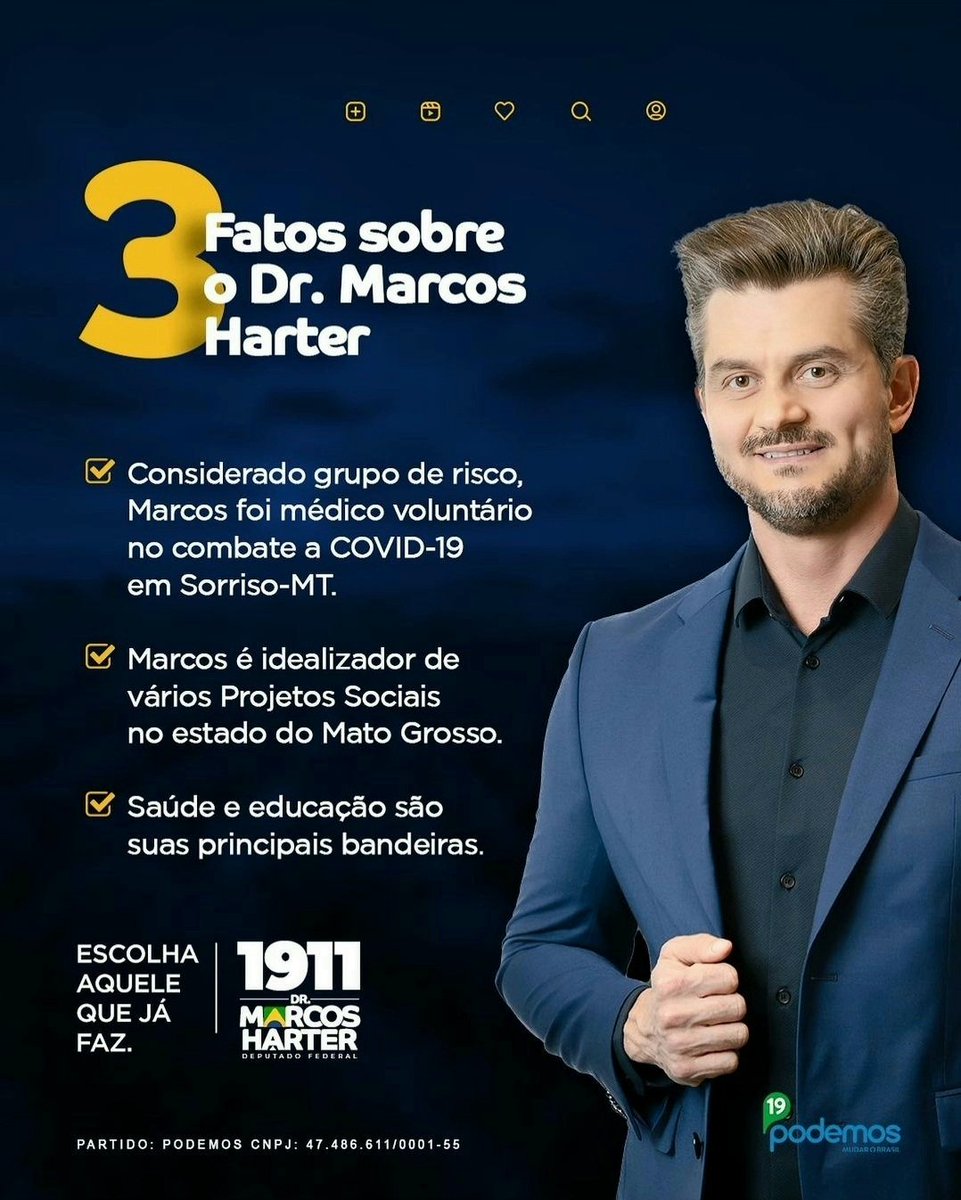 strecht2020's tweet photo. .
          🇧🇷🇧🇷🇧🇷

DR MARCOS HARTER

      Candidato a 
 Deputado Federal 
 pelo Mato Grosso.

         Vote 1911 

          🇧🇷🇧🇷🇧🇷

@marcos_harter
#matogrosso
#campanhapolítica
#política
#deputadofederal
#eleicoes2022 https://t.co/T7avP8Nyf7