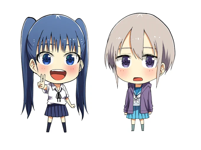 単行本の裏表紙塗り中。ちびキャラはいいよねー。楽しい。 