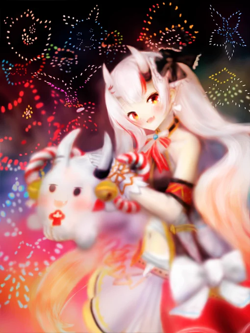 #百鬼あやめ4周年  #百鬼絵巻 保存が上手くいっておらず未完成をあげてしまったので再アップ 