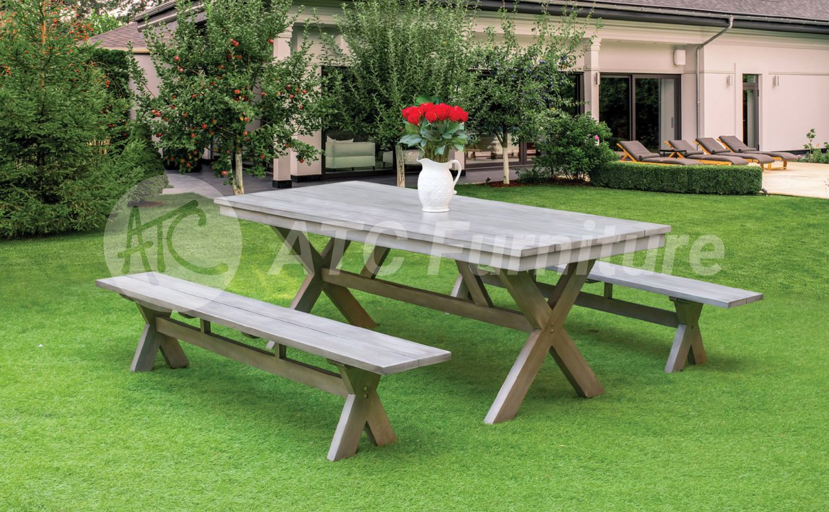 atc_furniture's tweet photo. The wooden dining table and bench from ATC Furniture with a large design is the perfect choice for dining gatherings in a green outdoor space.
See more product details at: https://t.co/usMlLWagR8
#WoodenDiningSet #WoodenDiningTableAndBench #LongBench #ATCFurniture #RADS255 https://t.co/qQbtw265zL