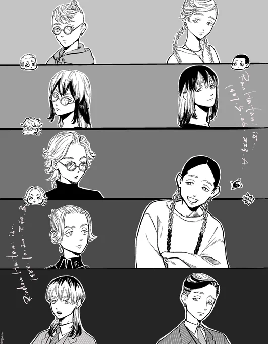 たぶん前も言った気がするんだけど、原作読んでると天竺からの竜胆がちょっとずつ髪が伸びて最終的には昔みたいなお団子頭にするのがたまらなく愛おしい 