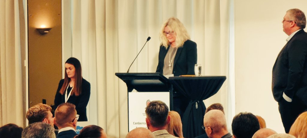 Squigley100's tweet photo. @theiAwards @AIIA_ICT iAwards under way in the ACT. Excellent intro and MC Greg and Megan https://t.co/sTFutJFtw8