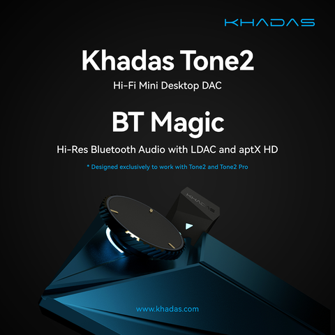 Khadas_France's tweet photo. 🔗Transmettez Hi-Res Bluetooth audio de votre smartphone ou tablette directement à un Tone2 ou Tone2 Pro, avec le 'BT Magic', un module récepteur audio Bluetooth développé par Khadas.

Plus de détails: https://t.co/ZKNrSFBgfm

#KHADAS #Tone2 #Tone2Pro #Audio #Bluetooth #BTMagic https://t.co/bneZMrdCX0