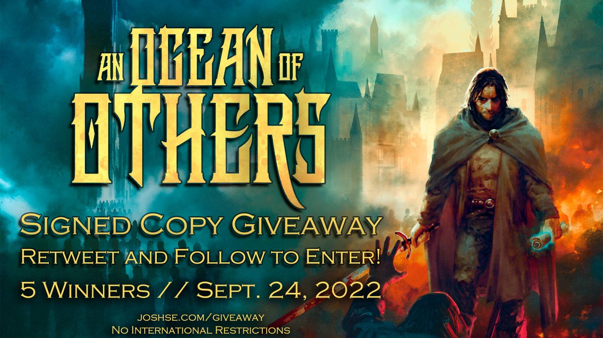An Ocean of Others Signed Copy Giveaway. 5 winners selected on September 24, 2022. No international restrictions apply. joshse.com/giveaway for more details