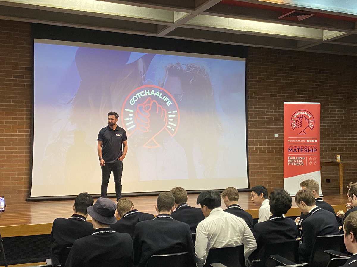 Cam Merchant from <a href="/Gotcha_4_Life/">Gotcha4Life</a> visited us here at Shore today as a part of our RUOK? Week activities. #ruokday #Mentalhealth #shore <a href="/ShoreSchool/">SHORE</a>