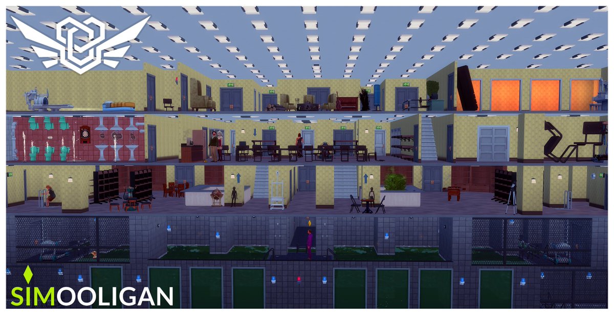 simooligan's tweet photo. Absolutely HYSTERICAL testing out my #BACKROOMS Sims 4 Unpaused Dollhouse, along with @CrowdControl, and.... you know it... #ExtremeViolenceMod !! Had such a blast, laughing with chat at all of the shenanigans. Can't wait to return to this dungeon! https://t.co/xDPDiYGlfF