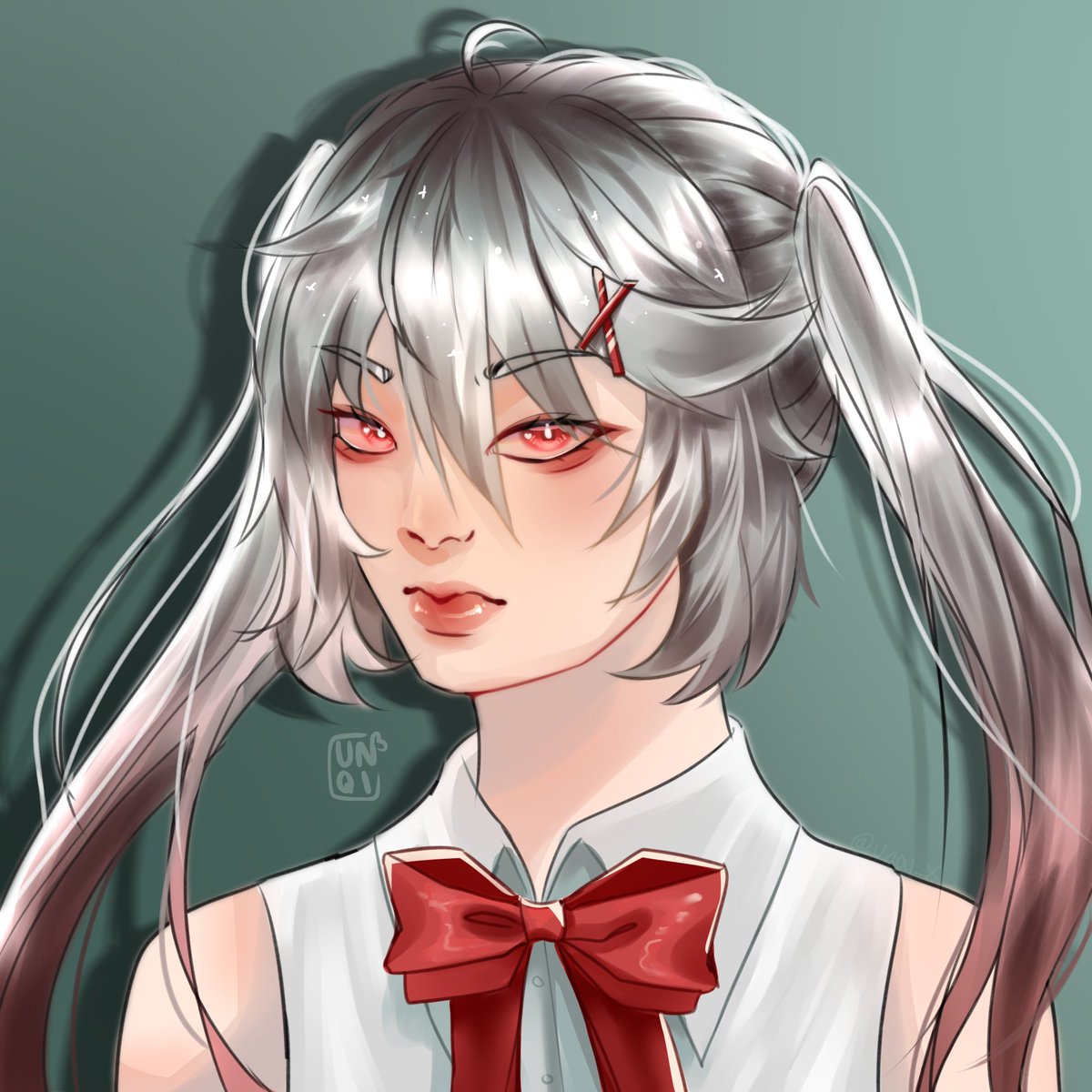 x_unqi's tweet photo. Made my friend's bot oc https://t.co/zlLaDpzHDf