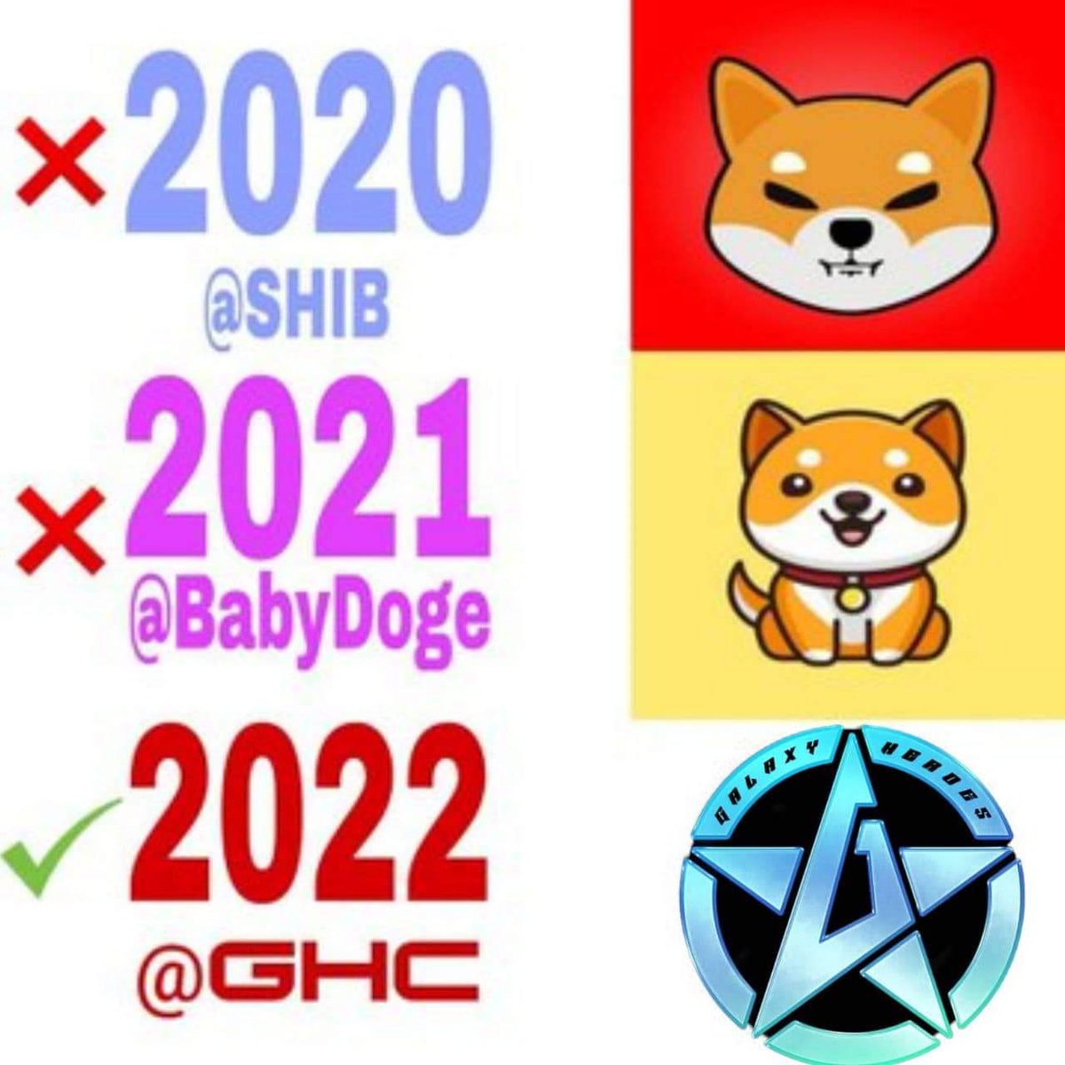 Begula45496175's tweet photo. You’d invest in $GHC the #GalaxyHeroesCoin which is going to be best investment for the year. Don’t miss this chance before it’s too late. This coin is already listed on big exchanges.  #GHC $GHC #GalaxyHeroes https://t.co/cbViwMAj2s