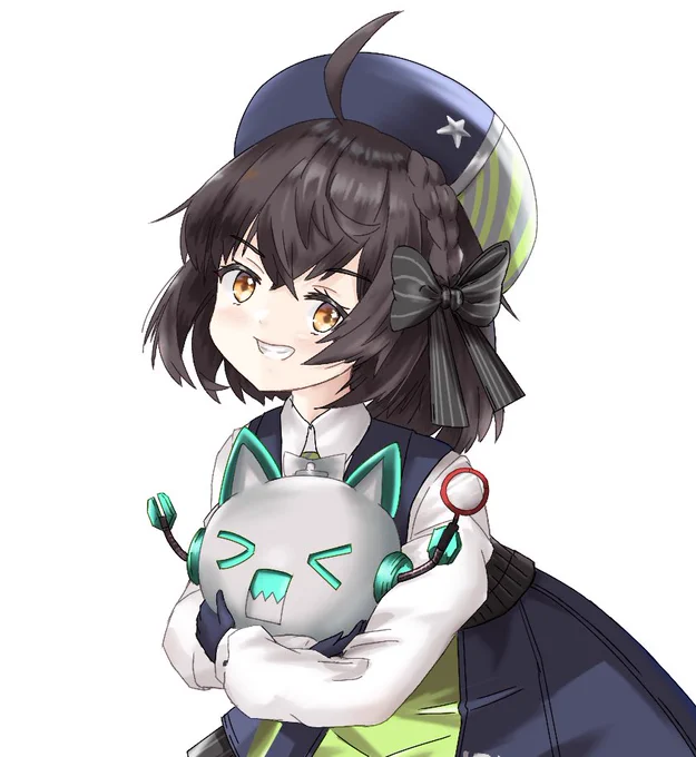 暗色系の髪塗るの苦手だけど描いててめっちゃ楽しかった 