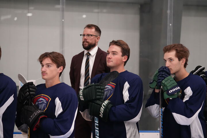Some highlights from today's game. Thank you Niverville for coming out to support our first home exhibition game at the CRRC!  A BIG thank-you to all of our volunteers who helped make the day such a success. #MJHLNighthawks