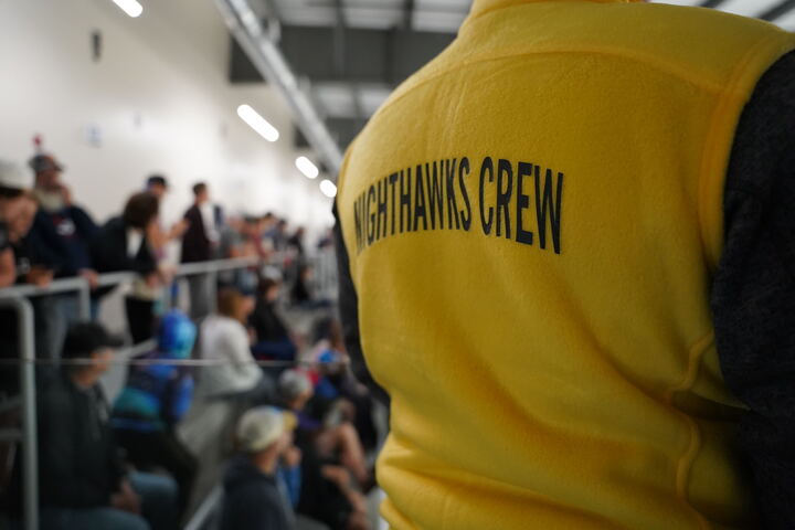 MJHLNighthawks's tweet photo. Some highlights from today's game. Thank you Niverville for coming out to support our first home exhibition game at the CRRC!  A BIG thank-you to all of our volunteers who helped make the day such a success. #MJHLNighthawks https://t.co/xXPY6uZXQe