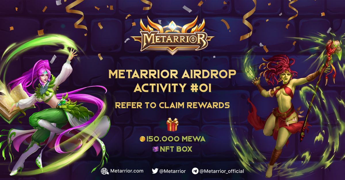 ❗METARRIOR SPECIAL AIRDROP: JOIN US NOW❗

📅Timeline: 12h 6th September - 24h 21st September (UTC+7)

🥇Winners: 500 random &amp; Top 325 referrers

Join: gleam.io/lQ2YJ/metarrio… 

#metarrior #minigame #metafe #web3game