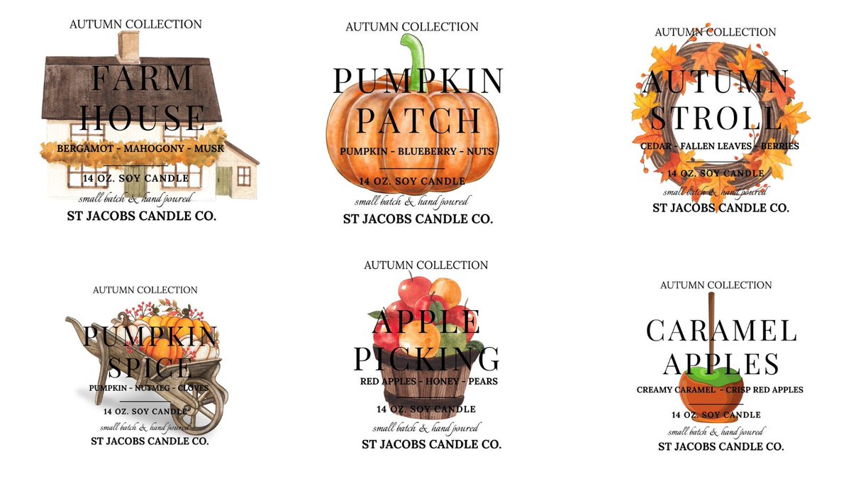 candle_jacobs's tweet image. Autumn Soy Candles just released. #smallbatch #handpoured #supportsmallbusiness #buylocal @stjacobsvillage @stjacobsmarket 
botanicalpropaganda.com