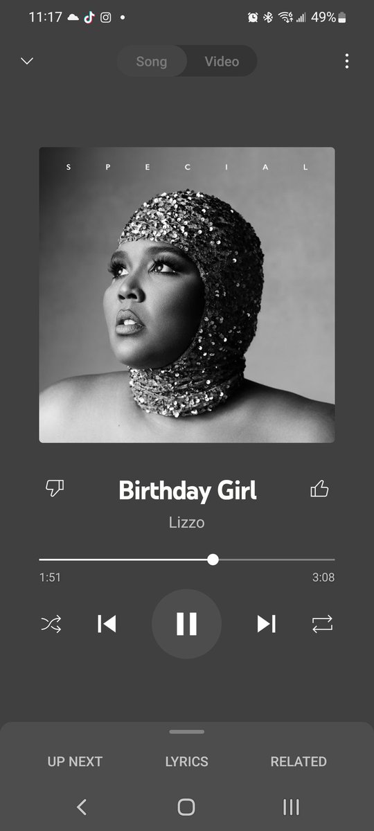 tokenwilliam's tweet photo. Honestly can't get enough of this album 🥺. Absolutely worth the wait 💙 @lizzo https://t.co/4eiRZfsdug