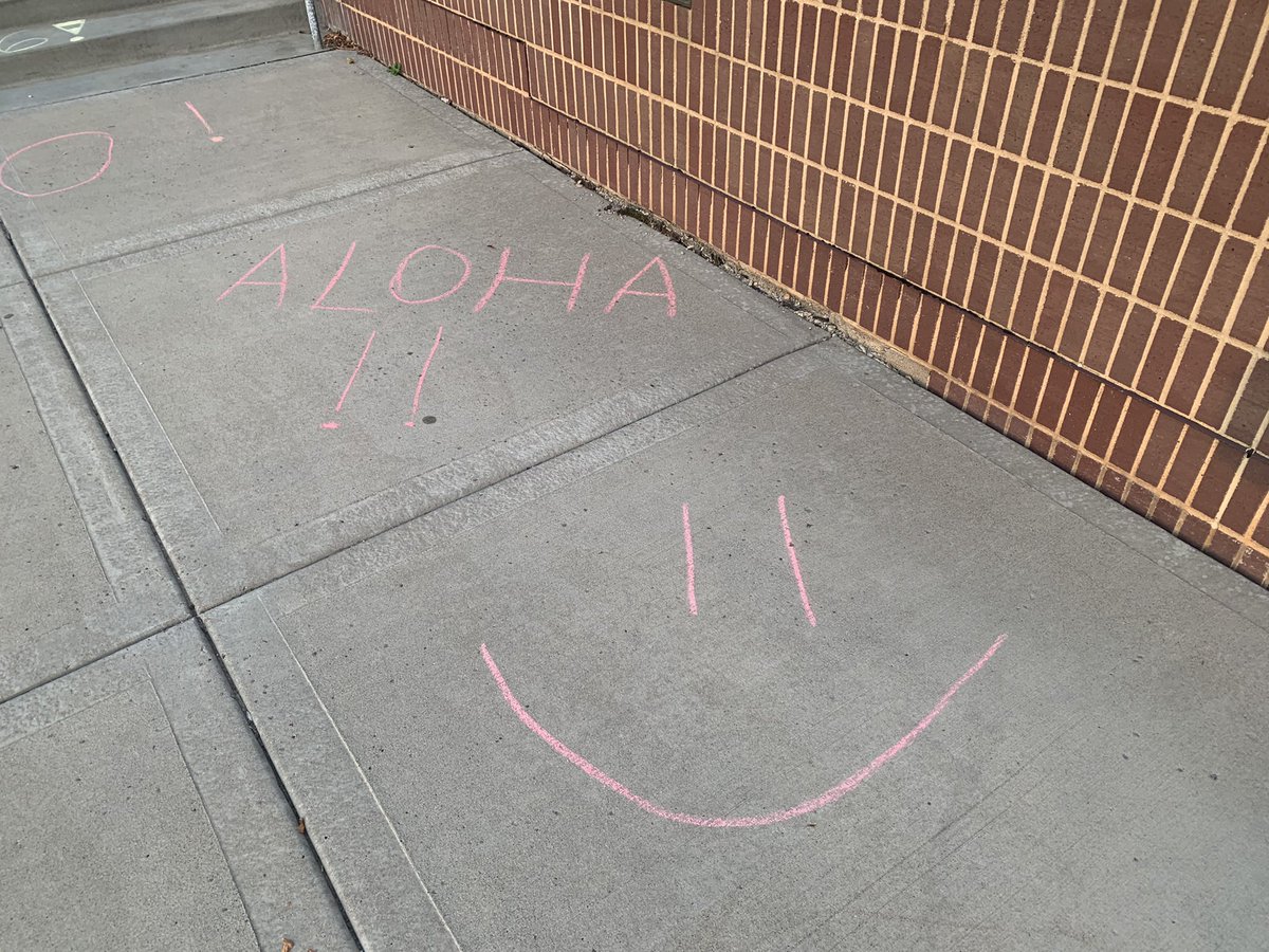 MrHeimOne91's tweet photo. I was at BHS today. We are readyโฆchalk messages on sidewalkโฆcheck!
#one91 #one91FirstDay https://t.co/BjnnPAvbEV