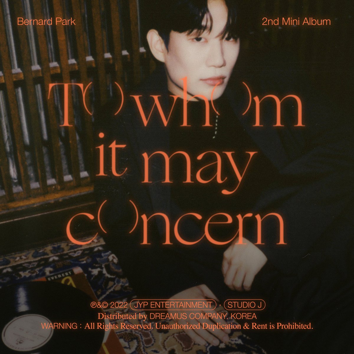 버나드 박 2nd Mini Album <To whom it may concern> Released on: orcd.co/twimc #버나드박 #BernardPark #To_whom_it_may_concern #하루종일_부르지