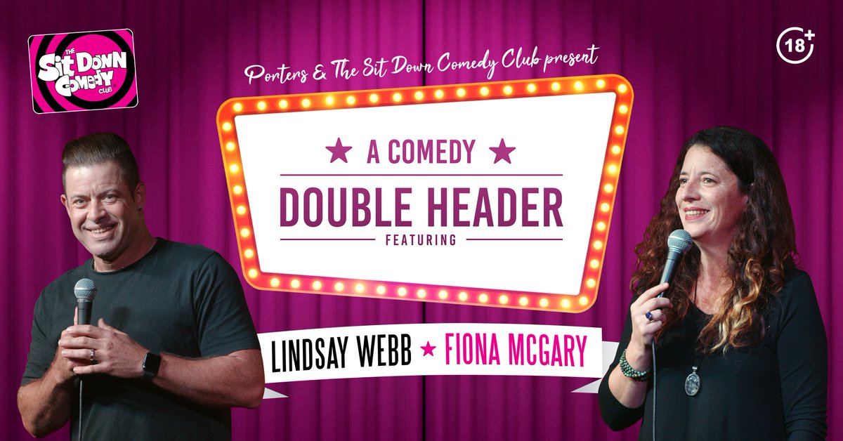 If you're in the Plainland area - you're in luck. Lindsay Webb and Fiona McGary will be headlining at Porters Plainland Hotel this Saturday night!

More info here: standup.com.au/event/fiona-mc…