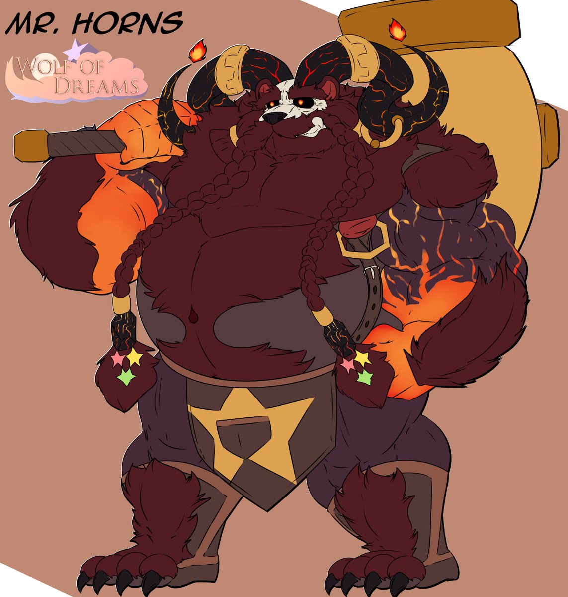 "Alright Boy, let's get to work..."
—
This is Mr. Horns ❤️ 

He's a legendary blacksmith from Wolf of Dreams. From pieces of Meteor or remnants of a broken star, he's able to craft anything you desire. ❤️

#WolfofDreams