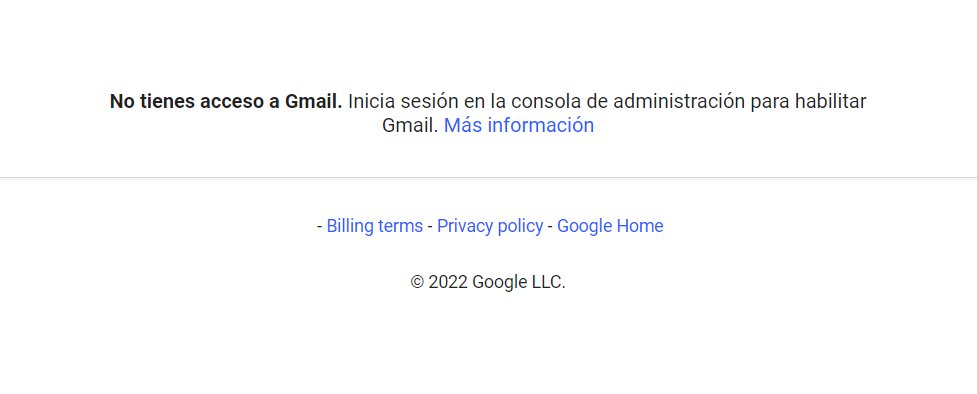 joeperezpe's tweet image. @GooglePeru @GoogleWorkspace Cómo habilito Gmail en una cuenta corporativa que ha estado funcionando normal, hasta que de repente desapareció Gmail. Puedo ver muchos productos de Google, menos Gmail. #HelpGoogle ¿Hay algún número dónde llamar?