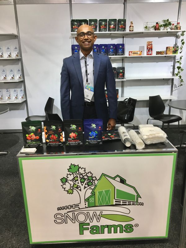 canadadownunder's tweet photo. Meet 🇨🇦 @TropicalLink  – a return visitor to @finefoodau, a company engaged in organic and all-natural food and beverages. Its brands are #WildTusker Natural Products &amp; #SnowFarms, driven by an immense passion to share the goodness of Canada with the world. @TCS_SDC @CFEA https://t.co/yERJ6vLl70