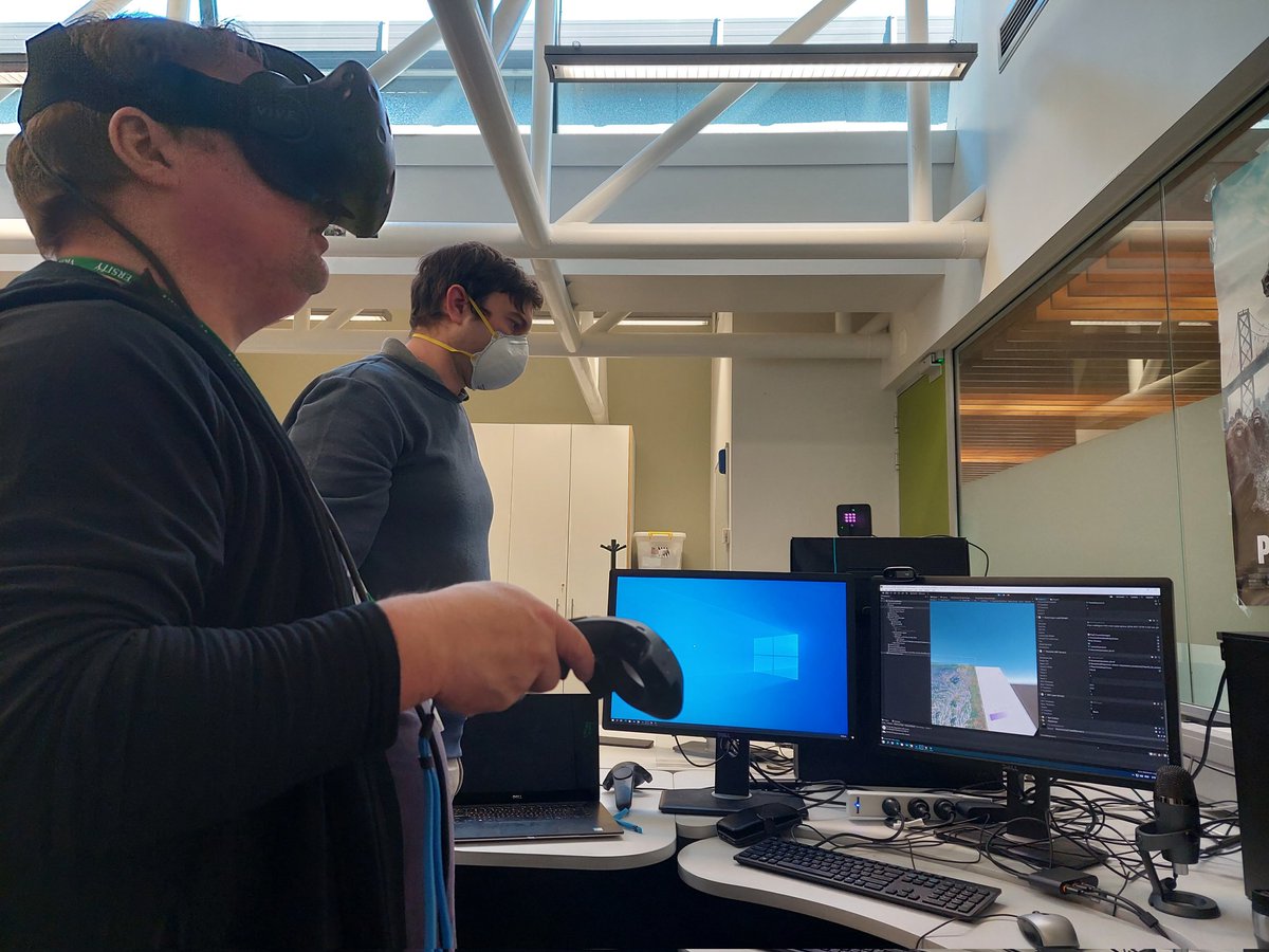 spatialthinklab's tweet photo. Catching up on updates to Ben's VR spatial decision making support tool. #VR #VRMapping #spatialDecisionSupport #cartography https://t.co/KTr6ris38S