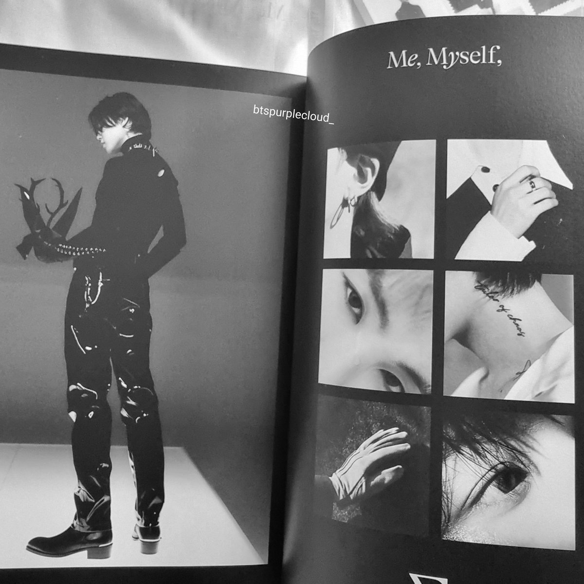 Ceci_Kookmin_YT's tweet photo. ARMY 💜 Al final de Photo-Folio | Photobook de Namjoon, aparecen previos de los otros conceptos de los miembros y esta una página completa dedicada a Jimin 🤯😳 No estamos listos para este concepto ¡Jimin nos dejará mal! Que emoción 👏💜���🙊 https://t.co/D6LLuJy7wl