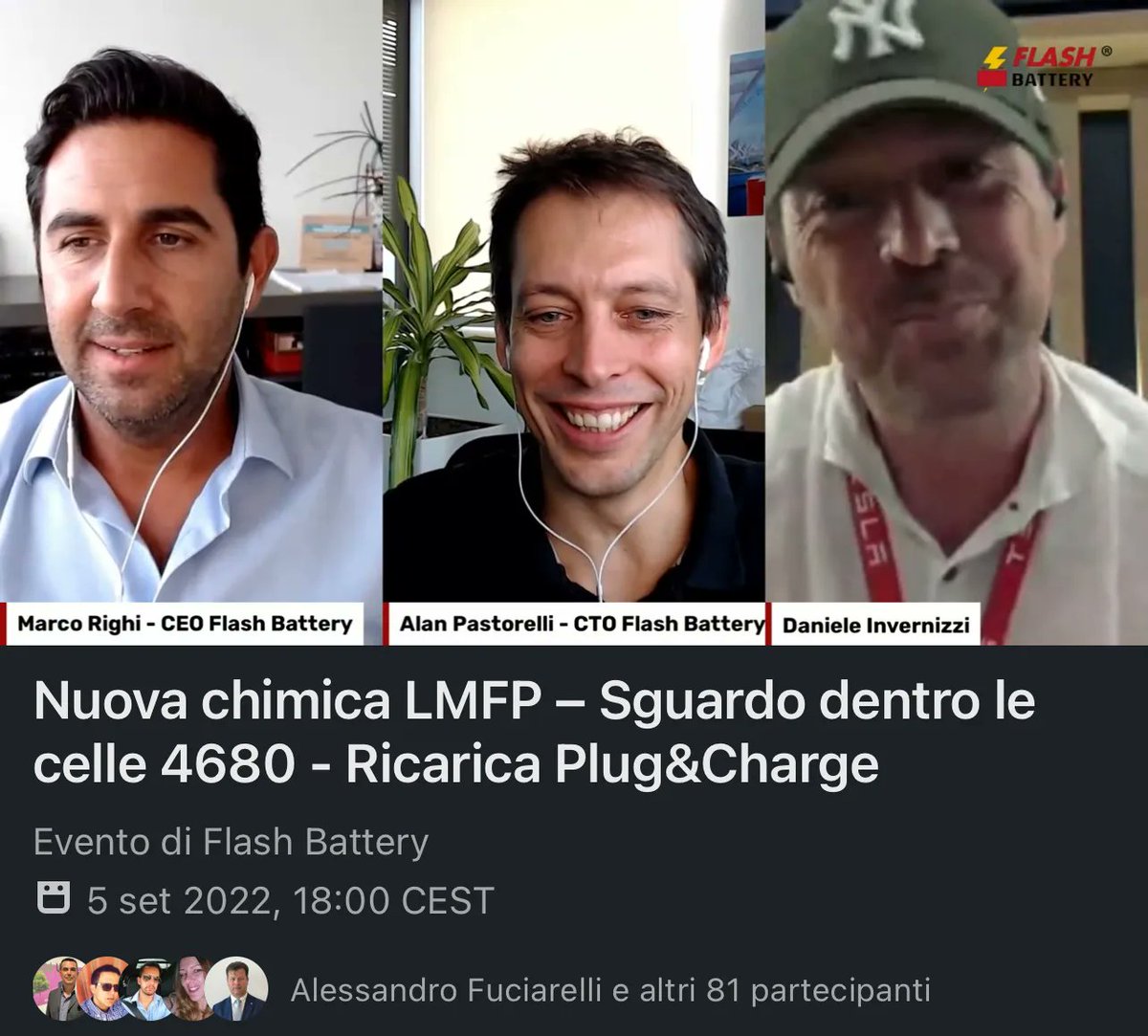 ECARSNOW's tweet photo. 👏Bella puntata quella di ieri della #BatteryWeekly: nuova #chimica #LMFP, uno sguardo dentro alle #4680 e #Ricarica Plug&Charge!
⚠️Hai perso la puntata?
👉 https://t.co/1vxzFjAlge
⚠️domande? https://t.co/lpV4KXlYEE https://t.co/zHtVzepMtW