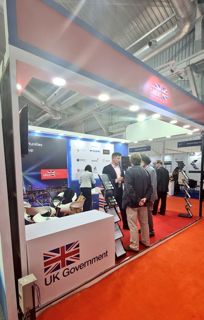 Are you at <a href="/SpaceExpoIndia/">Space Expo - India</a> today?

If so why not come and visit us at UK's stand - E5 in Hall 1 - to interact with both 🇬🇧 companies and academics - many with long standing relationships in 🇮🇳

As was a recurring message yesterday - the future is about international partnerships.