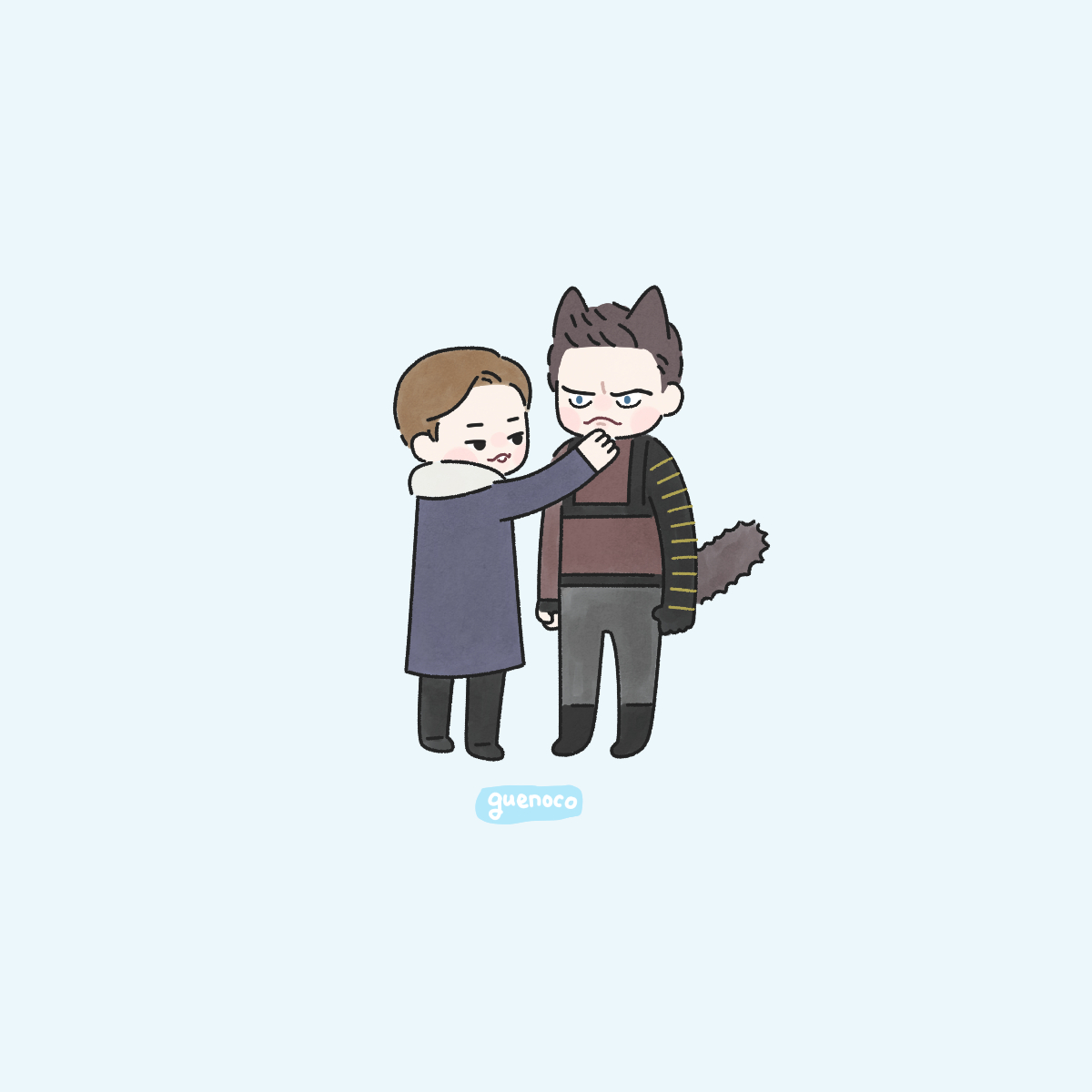 Catbucky
from The Falcon and the Winter Soldier

#buckybarnes #wintersoldier #fatws
#TheFalconandtheWinterSoldier