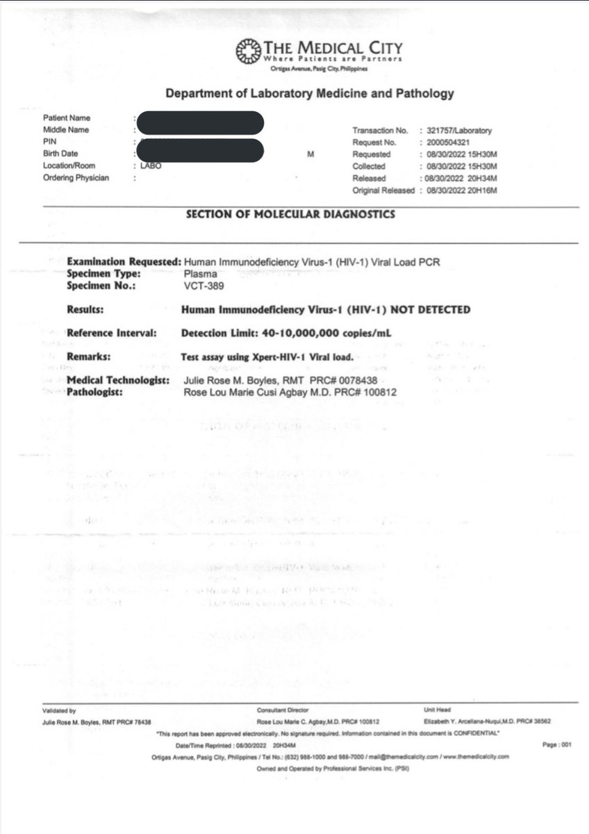 pozbutneverquit's tweet photo. Lumabas na ang result ng VIRAL LOAD ko. It's still NOT DETECTED. Nakaka-happy. 💛🎗
#HIV #PLHIVdiaries #PLHIV #ViralLoadTest https://t.co/vJhHD6kwrV
