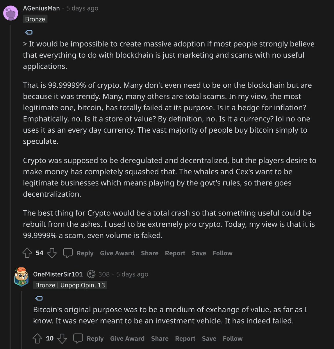 molly0xFFF's tweet photo. another month of a market like this and it'll be indistinguishable from r/buttcoin... https://t.co/iuMF5N0ARE