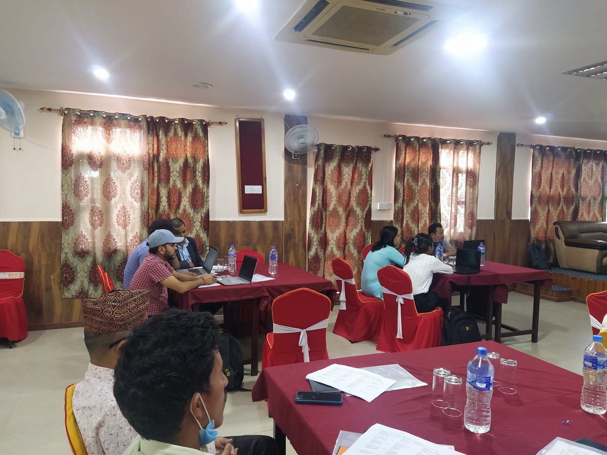 NCCSPGoN's tweet photo. Some snaps of Nature-Based solution design training conducted by NCCSP2 at Surkhet. 
Training has been given to engineers and sub-engineers of the municipalities to enhance the knowledge for resilient LAPA (infrastructures) designed in harmony with nature. https://t.co/Ik0IVs32TR