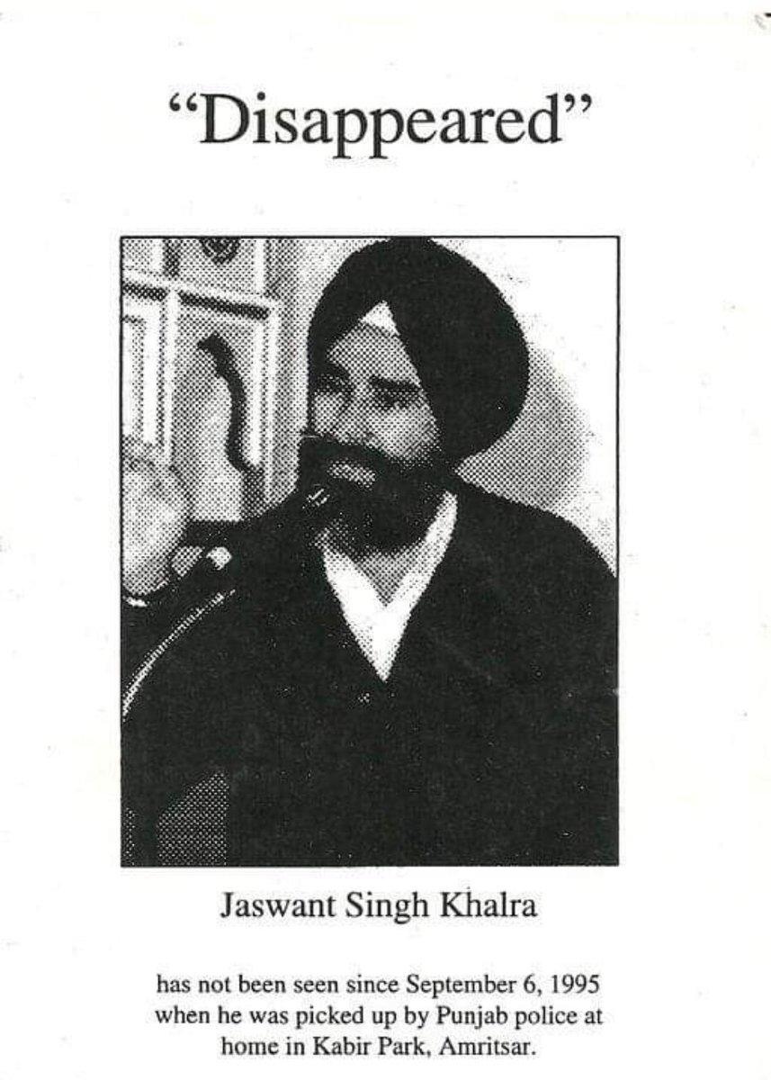 saihathi's tweet image. Shaheed Jaswant Singh Khalra  exposed fake encounters mass disappearances in Panjab but abducted from his house by Indian Police and was made to disappear. He tried to gv names to thousands of &apos;unidentified Sikh corpses&apos; at cremation grounds but even he was added to the same list