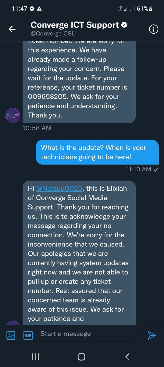 badethram's tweet photo. @Converge_CSU @TheFiberMaster Same reply since yesterday https://t.co/Do3GTRs8Ih