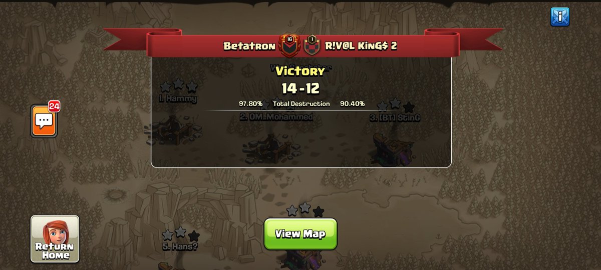 BetatronCoC (@betatroncoc) on Twitter photo Nice b2b 14 star wars for us on Sunday. We managed to get past R16 in Diamond league and week 1 in Phoenix cup <a href="/DP_coc/">Dark Pheonix F/A</a>. Ggs. Nice b2b 14 star wars for us on Sunday. We managed to get past R16 in Diamond league and week 1 in Phoenix cup <a href="/DP_coc/">Dark Pheonix F/A</a>. Ggs.