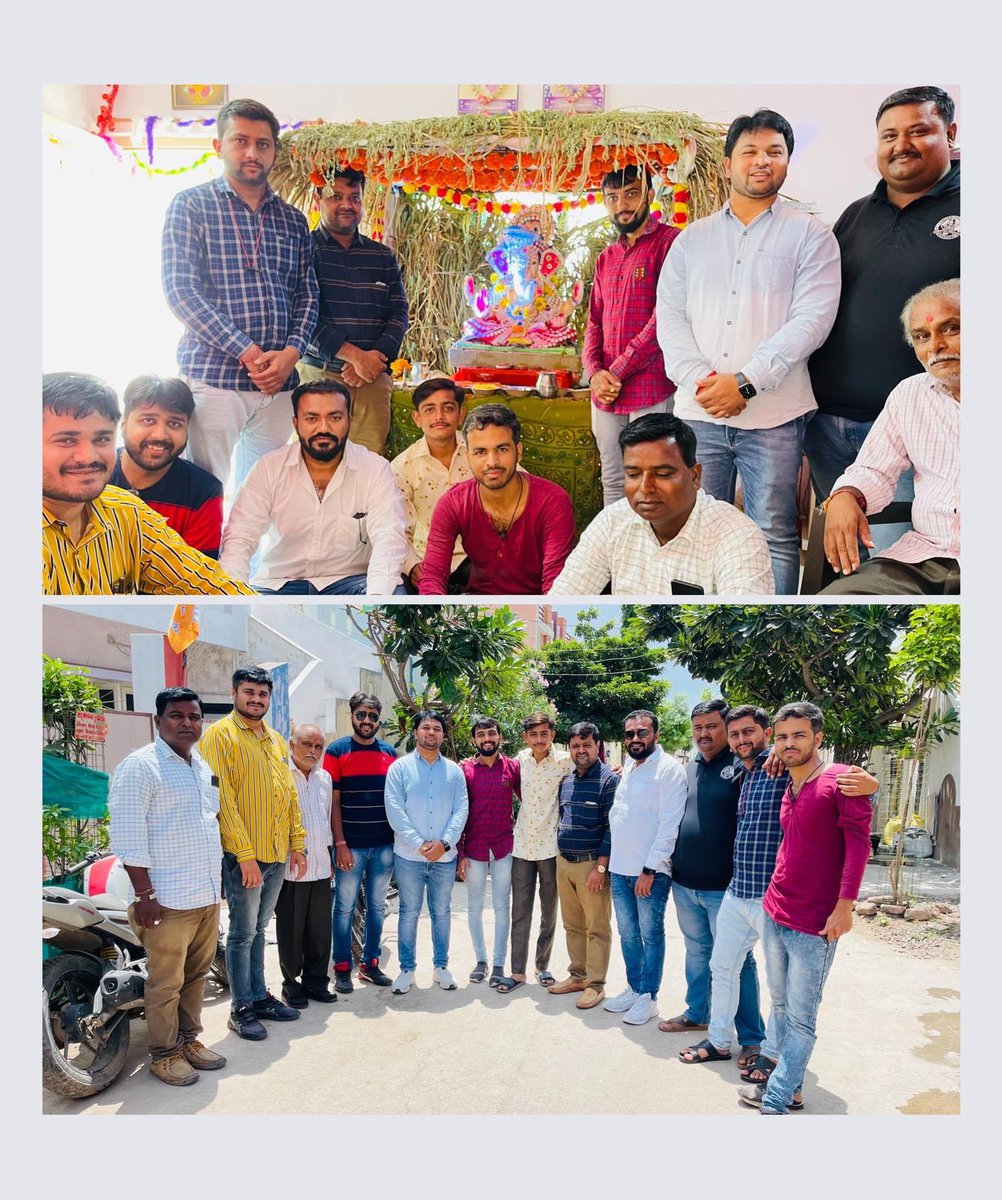 kuldeepsinh8388's tweet photo. વોર્ડ નંબર 16 નમનભાઈ ઓઝા ને ત્યાં ગણપતિજી ની આરતી નો લાભ લીધો.
#jayganeshdeva https://t.co/nl9XNkA7nY