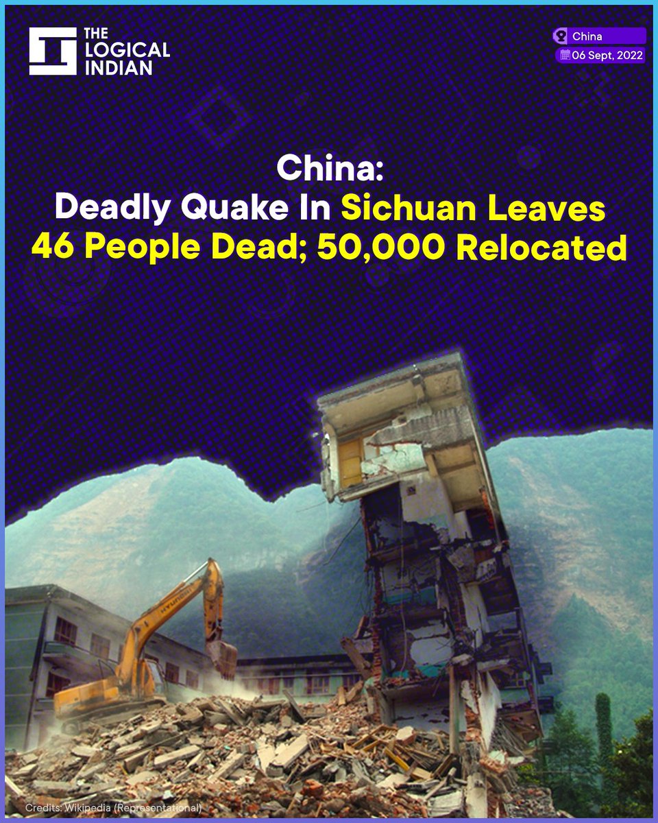LogicalIndians's tweet photo. As many as 46 people were killed and several others injured on Monday, September 5 when a powerful earthquake of 6.8-magnitude jolted Luding County in China's southwest Sichuan province.

#china #earthquake #lifeloss #sichuan https://t.co/ZUTDNVZuPZ