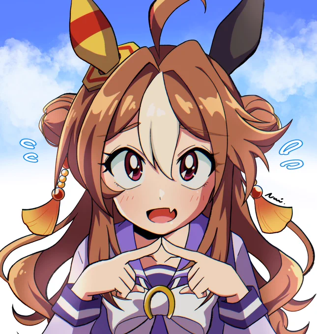 バレンタインイベントでもじもじするコパノリッキーかわいい #ウマ娘 