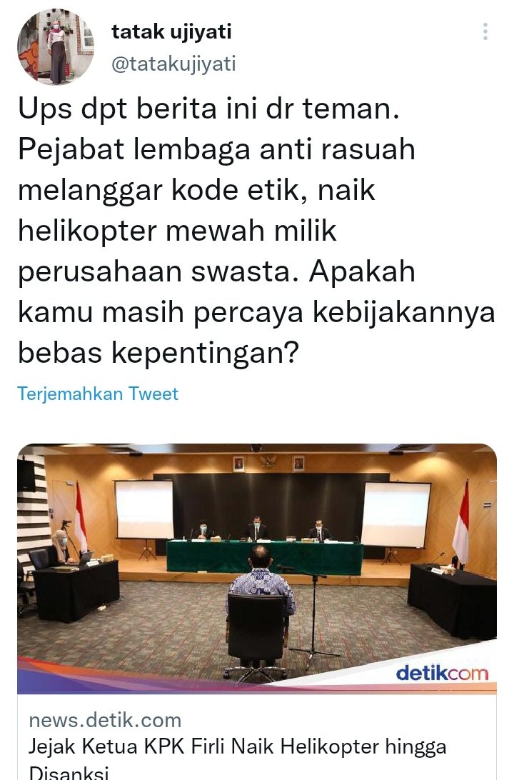 PiakRaden's tweet photo. Gubernur @aniesbaswedan dijadwalkan akan dipanggil oleh @KPK_RI terkait kasus #korupsi soal #FormulaE kenapa tiba tiba #TGUPP gubernur ibu @tatakujiyati membuat cuitan ini ya..? https://t.co/MYPv85vFLo