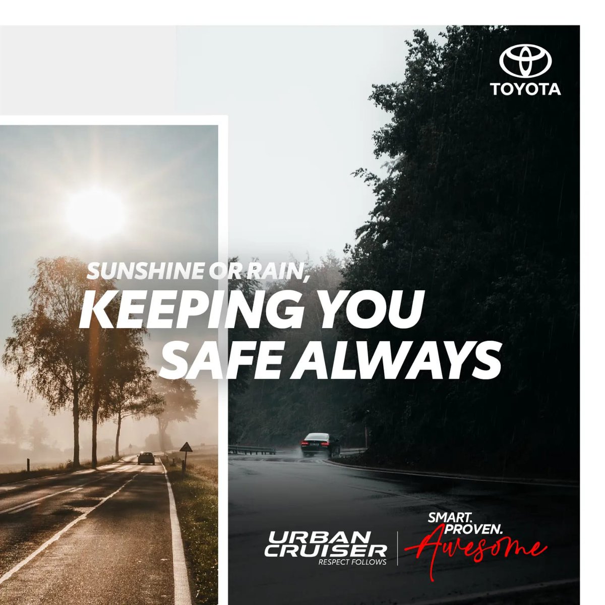 Globe_Toyota's tweet photo. Rains got you feeling low? Go for an #awesome drive in the #UrbanCruiser that will always keep you safe. #ToyotaIndia #RespectFollows 
To know more, call Globe Toyota: 9807680680.
 
#Toyota #ToyotaIndia #ToyotaUrbanCruiser #GlobeToyota #SUV https://t.co/o6qb5dpQBv